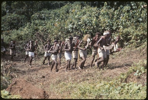 Sango dancers entering the danceground