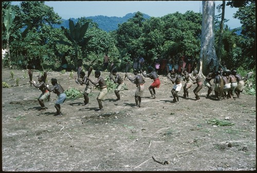 Sango performance at Ngarinaasuru on coastal slope, undated, but probably 1977