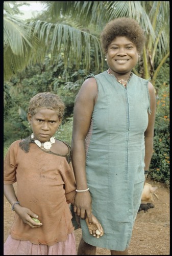 Young woman and child