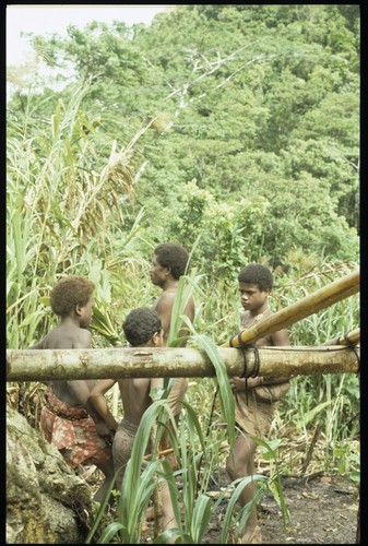 Maenaa'adi and young men at Furisi'ina