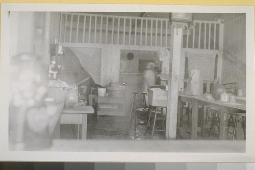 Dining room of tortilla factory, 612 N. Alameda