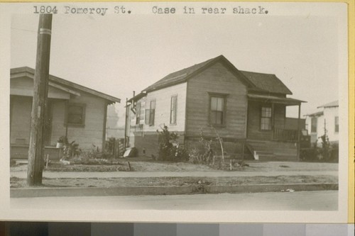 1804 Pomeroy St. General conditions in rear