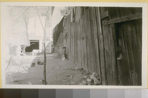 Fence in rear of 1319 N. Main St