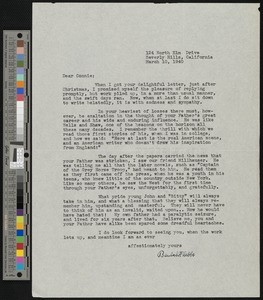 Beulah Flebbe, letter, 1940-03-10, to Constance Doyle