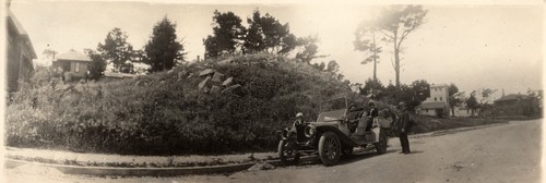Auto parked at the curb