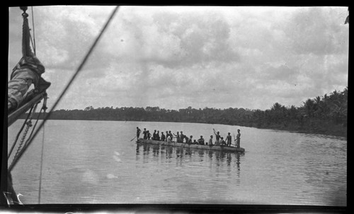 People in canoe near Kikori