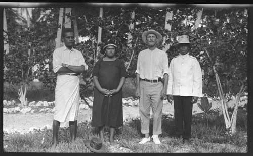 Malakai Veisamasama, Mana's wife, unidentified man, and Mana