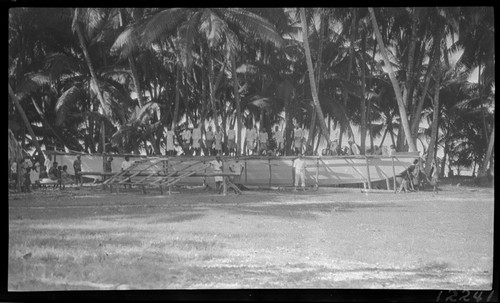 Large sailing canoe on Tabiteuea