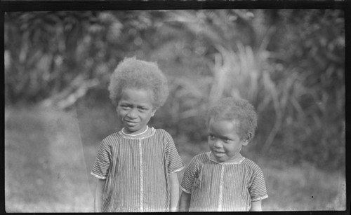 Portrait of two small children