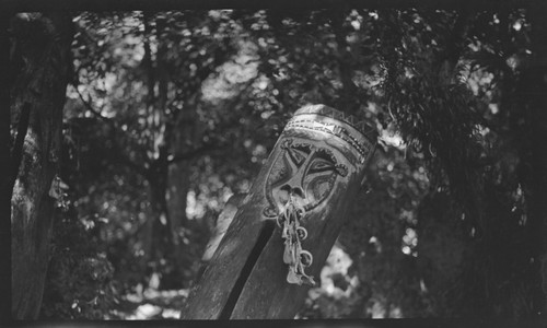 Drum with carving