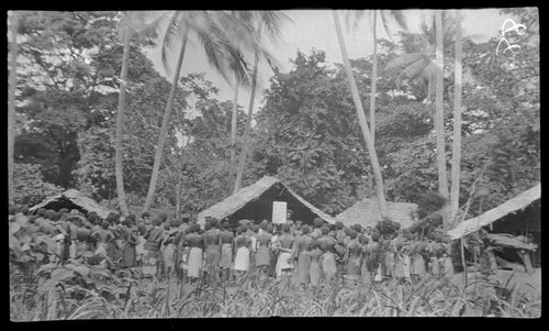 Hookworm lecture at Garua Island, New Britain