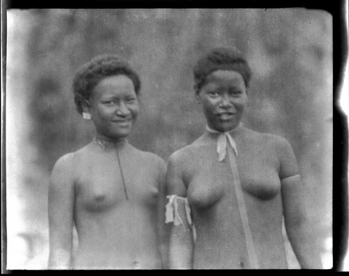 Portrait of girls, Rennell Island