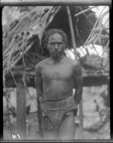 Portrait of man, Bellona Island