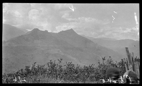 Children, with Mount Pitsoko in background