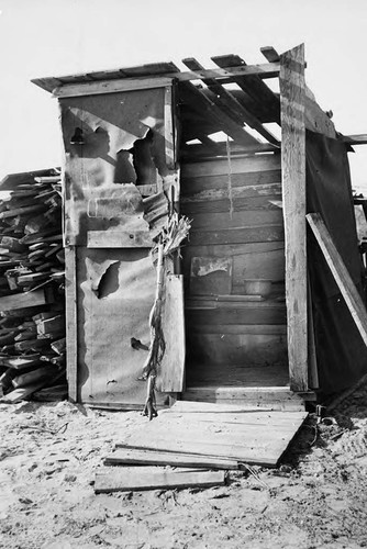 Dilapidated outhouse — Calisphere