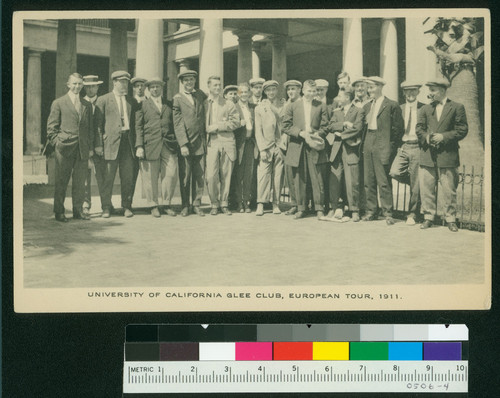 University of California Glee Club, European Tour, 1911