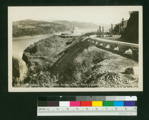 Approach to the Vista House, Crown Point, Columbia River Highway Oregon