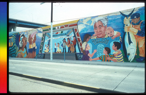 Barrio Logan Trolley Station (part of Kelco Historical Mural)