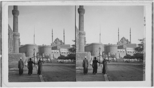 Magnificent Mosque Mohammed Ali Pasha and walls of citadel, Cairo, Egypt