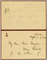 Letter from Millicent Hearst to Julia Morgan, September 10, 1924