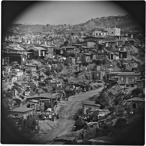 A canyon in the western sector of Tijuana, typical of the irregular settlements of the city