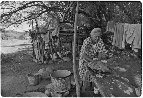 Washing clothes at Rancho San Martín