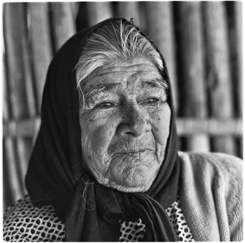 Domitila Villavicencio de Arce, mother of Tacho Arce, at Rancho La Esperanza