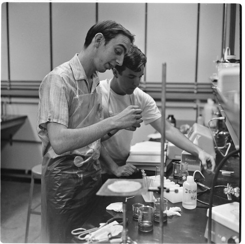 Students in laboratory, UCSD