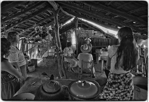 The corredor, a roofed and open-air porch, at Rancho La Vinorama