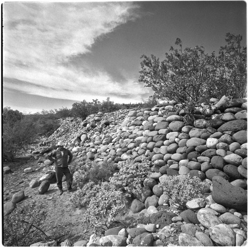 Chato Espinosa at the muralla at San Ignacio