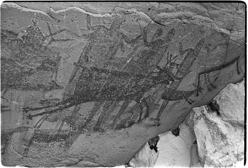 Rock art panels at Cueva del Batequi