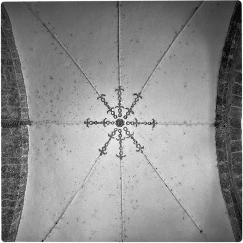 Interior ceiling detail at Misión San Ignacio