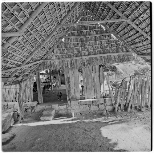 The corredor, a roofed and open-air porch, at Rancho La Soledad