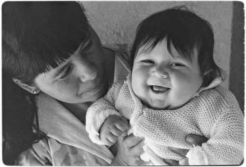 María Socorro Arce Arce and son, Francisco Javier Arce Arce, at Rancho San Gregorio