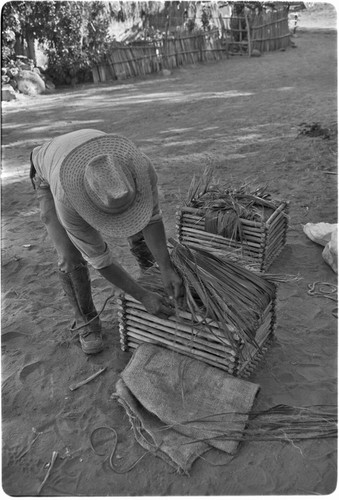 Packing goat cheese in crates at Rancho San Martín