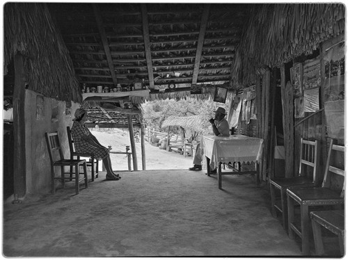 The corredor, a roofed and open-air porch, at San Antonio