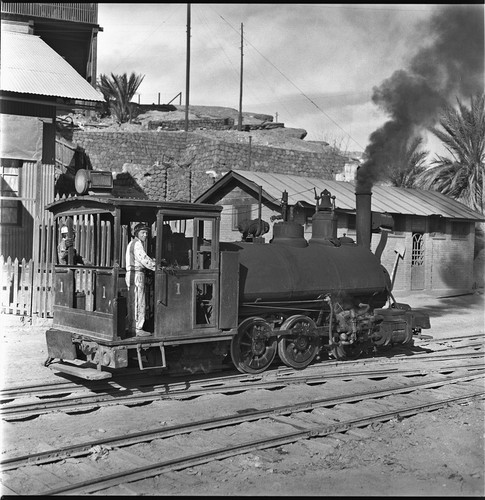 Locomotive for narrow-gauge railway at the Boleo Mining Company at Santa Rosalía