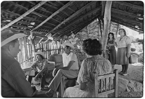 The corredor, a roofed and open-air porch, at Rancho La Vinorama