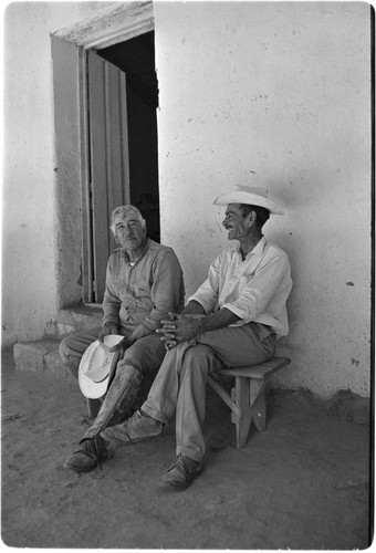 The corredor, a roofed and open-air porch, at Rancho San Nicolás