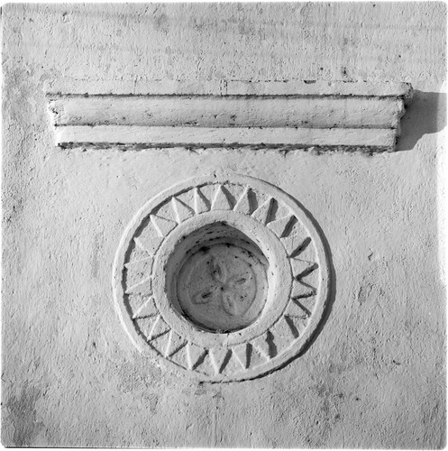 Architectural detail of Misión San Pedro y San Pablo del Tubutama