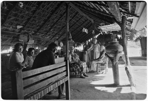 The corredor, a roofed and open-air porch, at Rancho San Martín