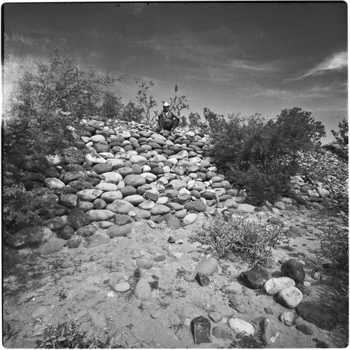 Chato Espinosa at the muralla at San Ignacio