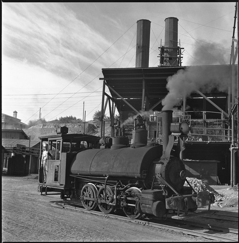 Locomotive for narrow-gauge railway at the Boleo Mining Company at Santa Rosalía