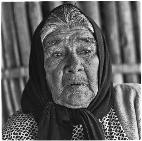 Domitila Villavicencio de Arce, mother of Tacho Arce, at Rancho La Esperanza