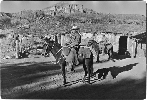 Rider in traditional riding and saddle gear at Rancho San Martín