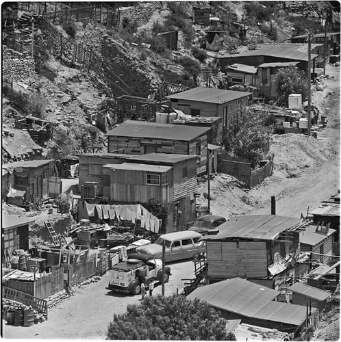 A canyon in the western sector of Tijuana, typical of the irregular settlements of the city