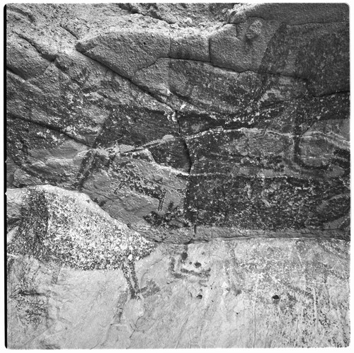 Rock art panels at Cueva del Batequi