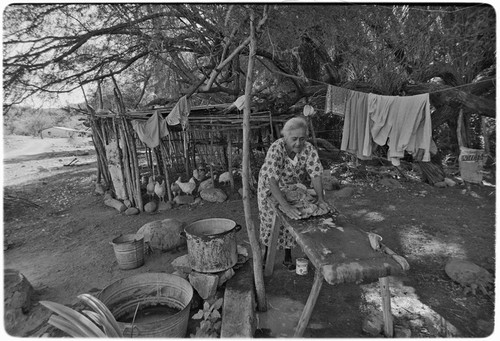 Washing clothes at Rancho San Martín