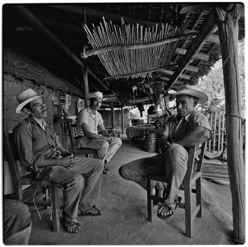 The corredor, a roofed and open-air porch, at Rancho La Victoria in the Cape Sierra