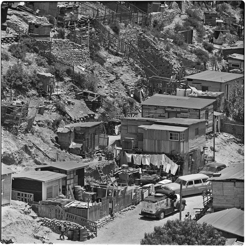 A canyon in the western sector of Tijuana, typical of the irregular settlements of the city